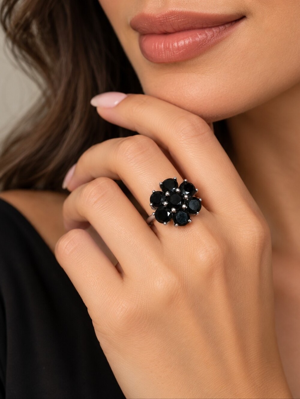 Black spinel ring - Picture 1 of 8